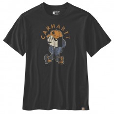 לצפייה במוצר חולצת Carhartt T-Shirt שחורה דמות רטרו
